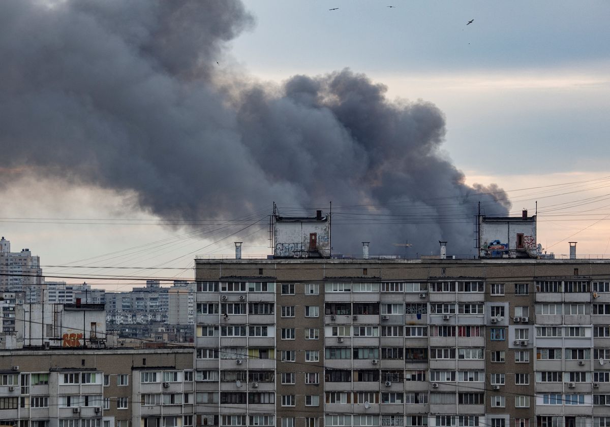 Blasts rock Kyiv as drones attack the capital; Belarus watched for signs it’s preparing for war