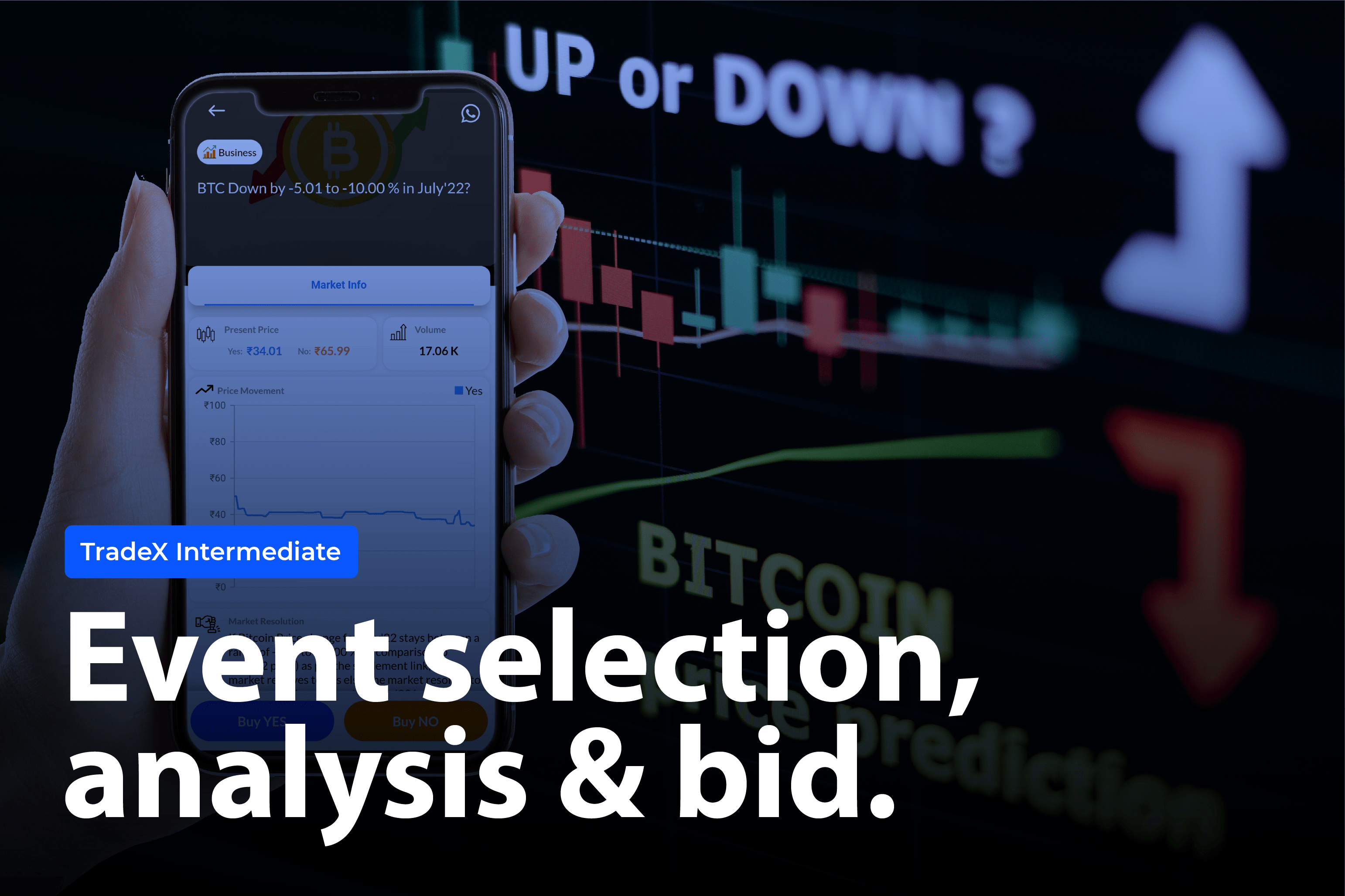 Event selection, analysis & bid